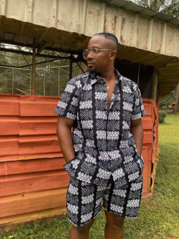 Ankara Shirt & Shorts Set